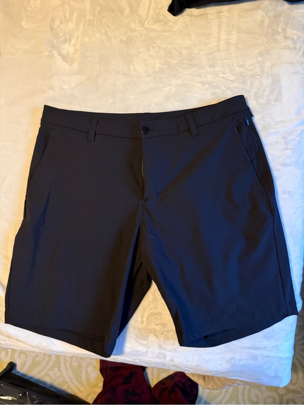 lululemon athletica Black Men's Flat-Front Performance Shorts